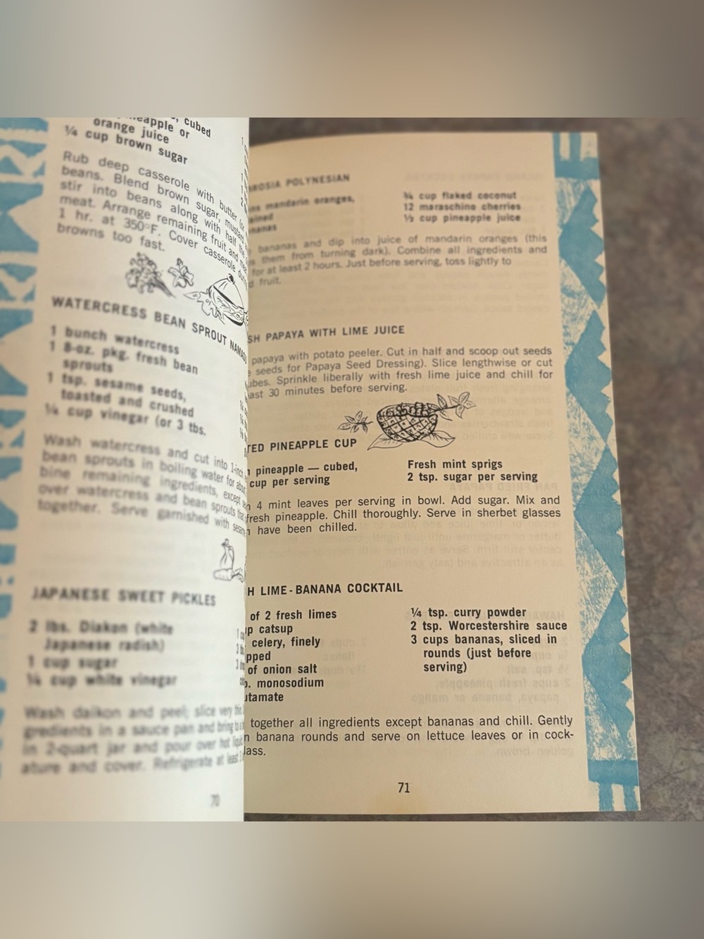70's "The Pacifica House Hawaii Cook Book" - Traditional Hawaii Recipes and Luau - Picture 8 of 15
